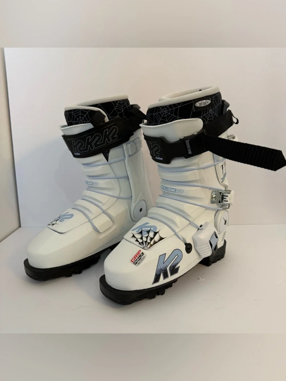K2 White Revolver TBL Pro Ski Boots